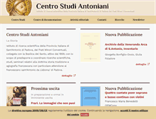Tablet Screenshot of centrostudiantoniani.it